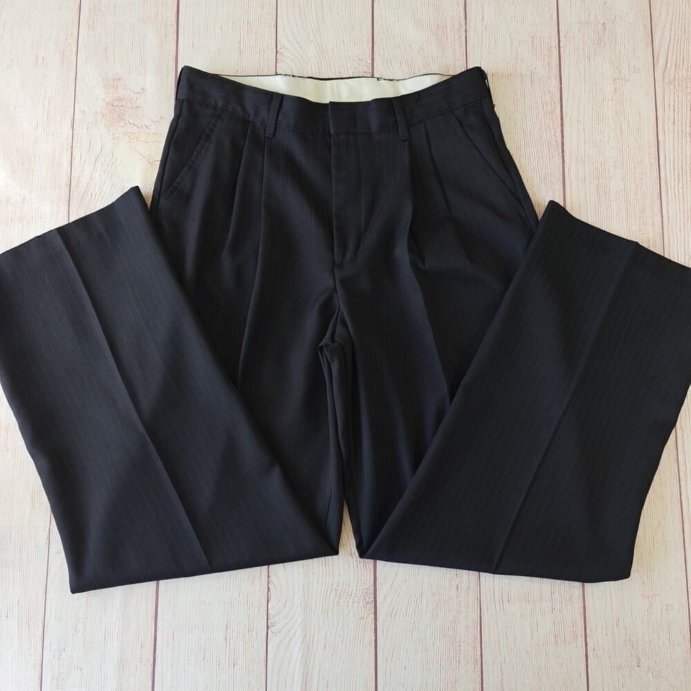 Big boy's George pinstripe pleated front dress pants sz 18